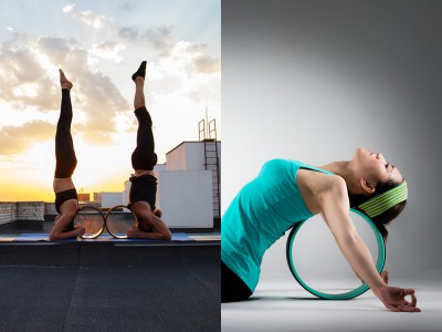 10 tư thế bạn có thể thực hành với vòng tập yoga